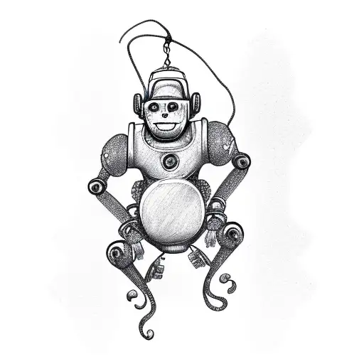 Robot Monkey Swing In Tree