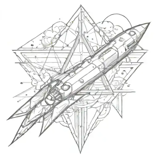 Triangle Rocket Fine Line
