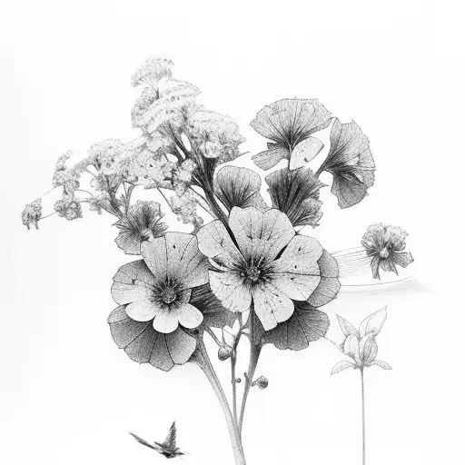 Geranium And Cardinal