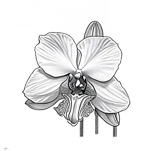 Orchids Aand Cardinal