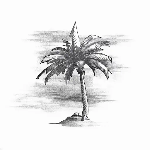 A Palm Tree Shaped Like A Gun