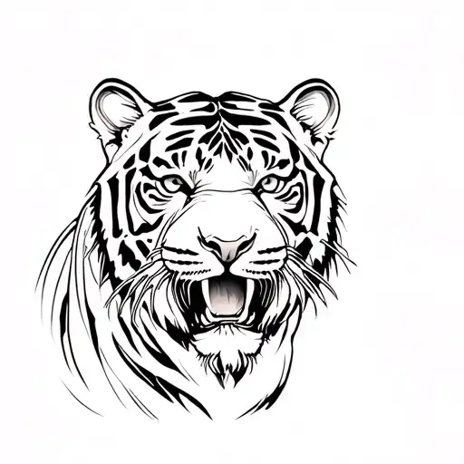 Graffitti Style Tiger