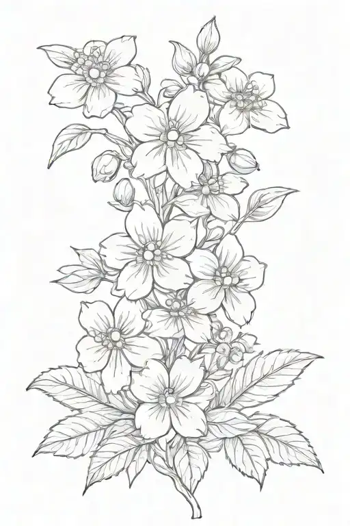 Forget Me Not Flowers With Name And Date