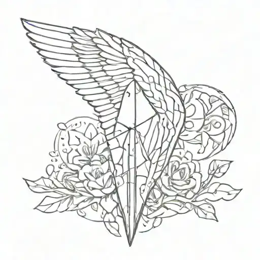 Arrowhead And Angel Wings