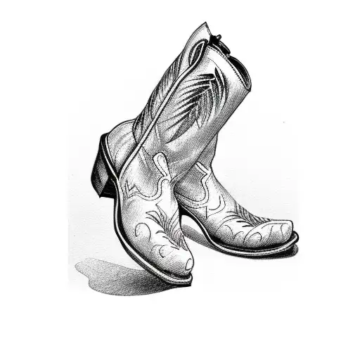 Palm Tree Cowboy Boots