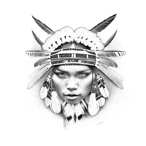 Beautiful Female Indigenous