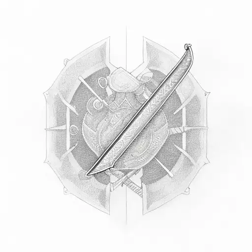 Small Sword With Semi Colon On The Blade