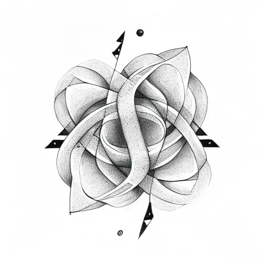 Infinity Symbol With Words Sister And Flowers