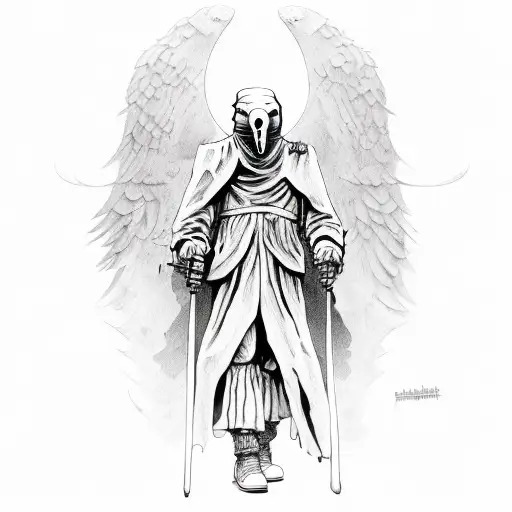 Black Plague Doctor Face Detailed