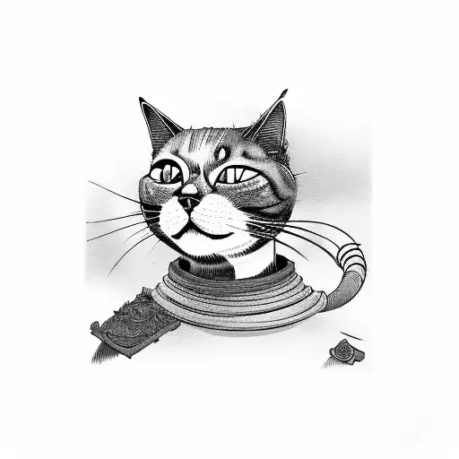 The Cat In The Samurai Mask