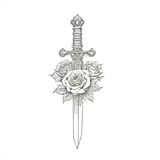 A Sword And Rose