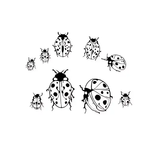 A Group Of Ladybugs