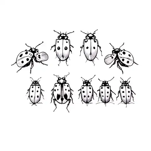 A Group Of Ladybugs