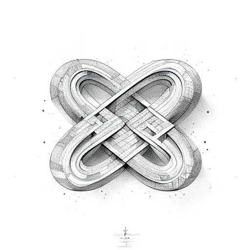 Infinity Symbol With S And P Alphabets