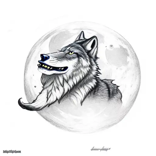 A Wolf Wearing An Indianapolis Colts Jersey Howling At The Moon