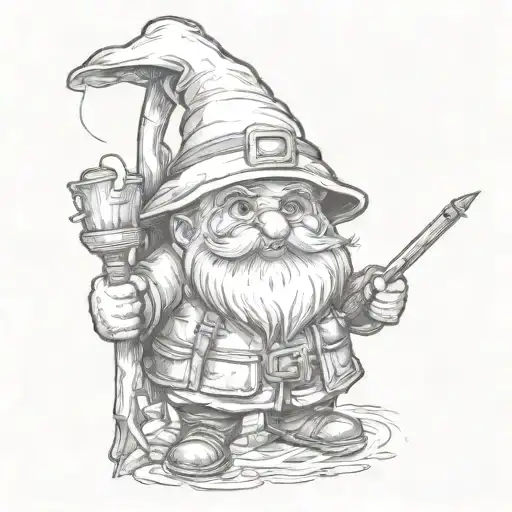 Gnome Fishing Scene
