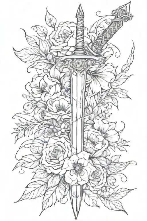 Flowers And Sword