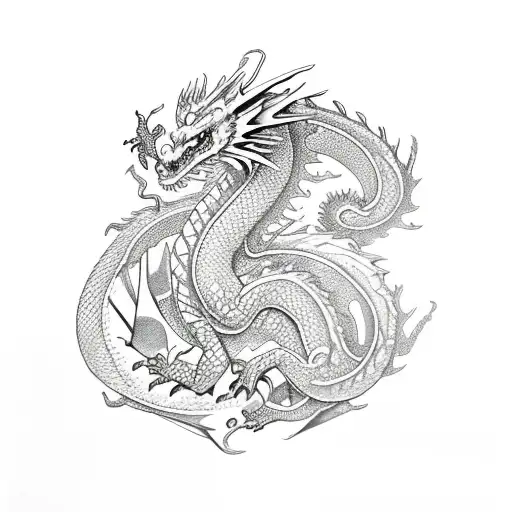 Dragon With Gems Inside It