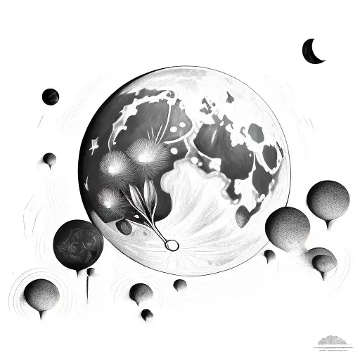 A Realistic Looking Picture Where Is The Moon And Lily