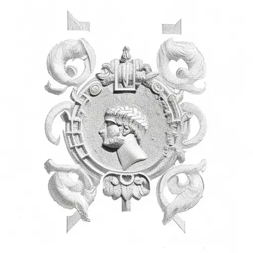 Roman Laurel Wreath With 1998 In Roman Numerals