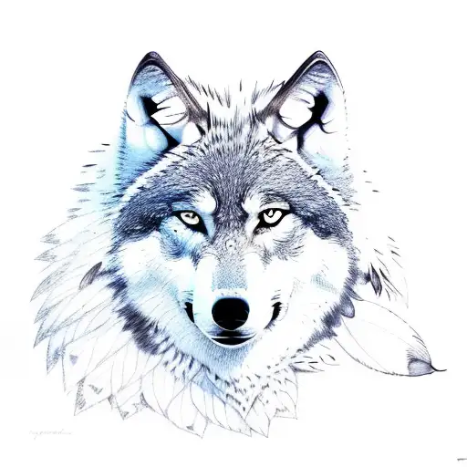 Wolf With Feathers