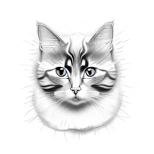 Cat Surrounded By Lilies Hip