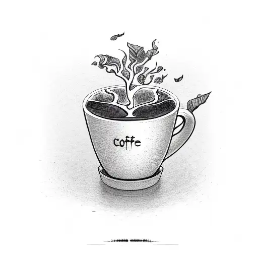 Coffee Cup With Roots