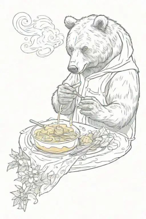 Bear Eats Honey
