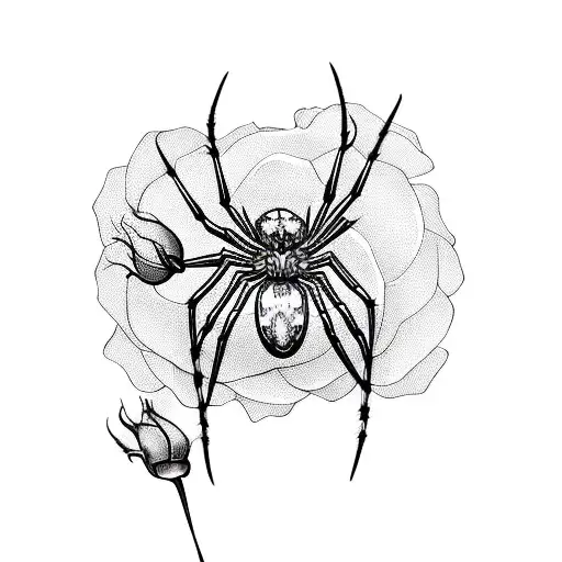 Spider With Roses