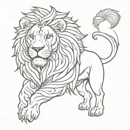 Lion Nigeria Tattoo That Represents Strength