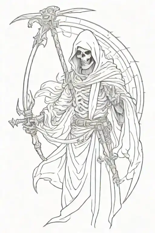 Atlas Shrugging Grim Reaper