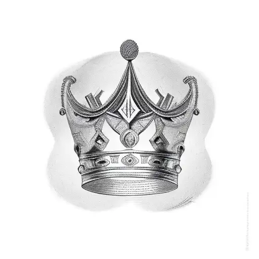 King George Iii Crown With African Influence