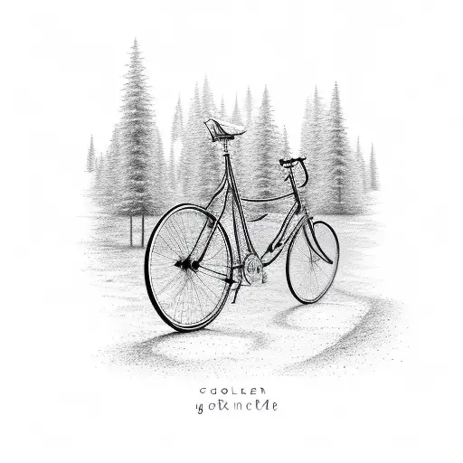 Golden Cut Bicycle Forest