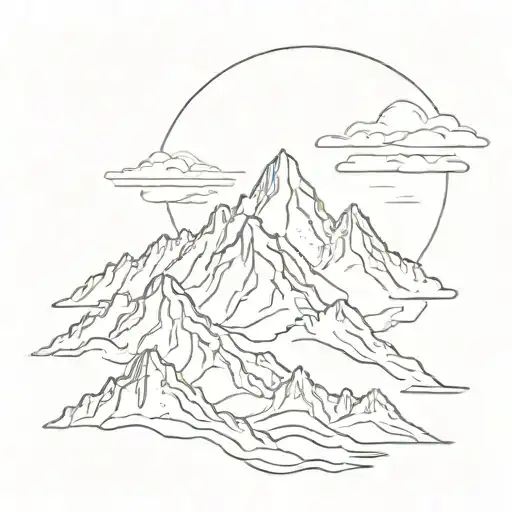 Mountains Sky Sunset Sky