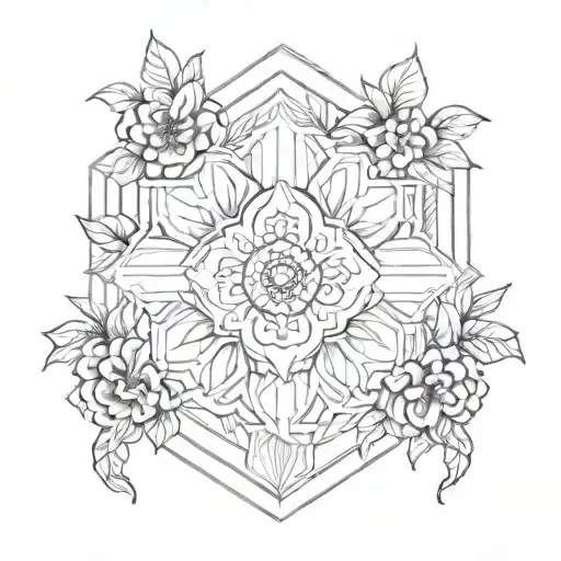 A Geometric Floral Design Inspired By Roman Architecture