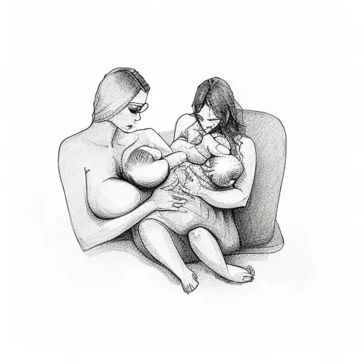 Breastfeeding Mother To A Son