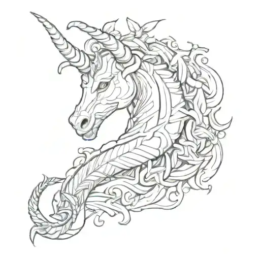 Capricorn Arm Tattoo Design