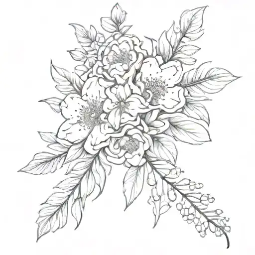 Birth Flower Bouquet