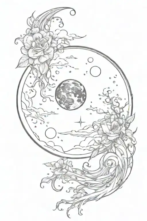 I Want The Tattoo To Be Something With The Moon And What It Symbolises Or Just The