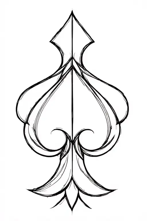 Spade Shaped Geometry