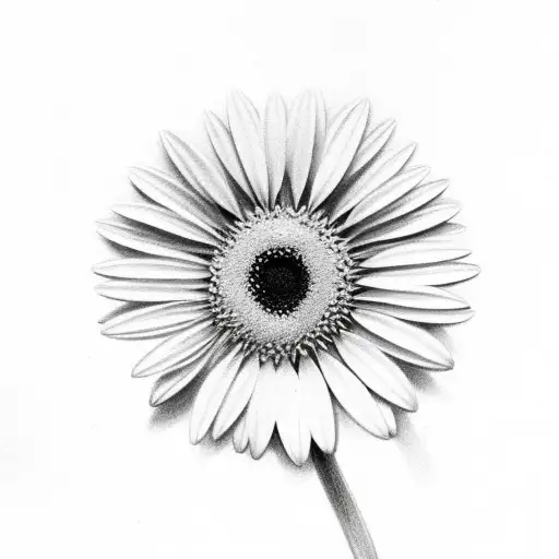 A Daisy And A Gerber Daisy With A Z