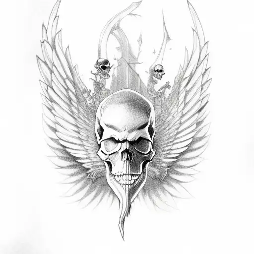 Skull With Wings