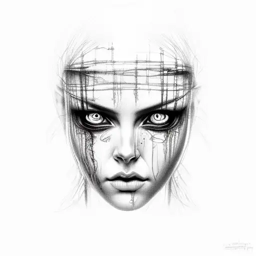 Horror Realism Female Face