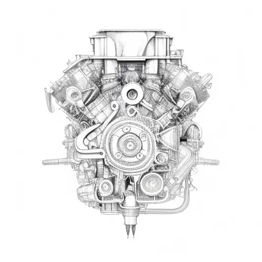 Car Engine Dissected