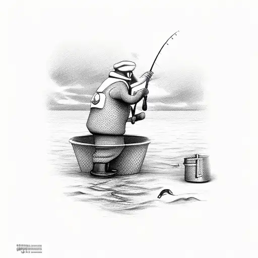 Pear Man Fishing