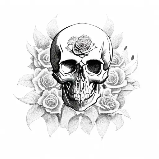 Skull And Roses