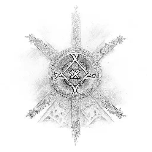 Orthodox Christian Cross In Outdoor Theme