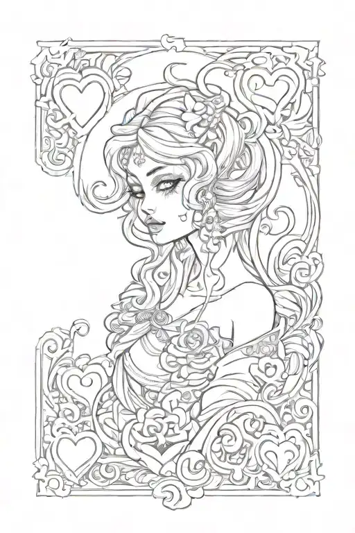 D'shaunti With A Hearts Card