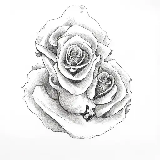 Skull And Roses