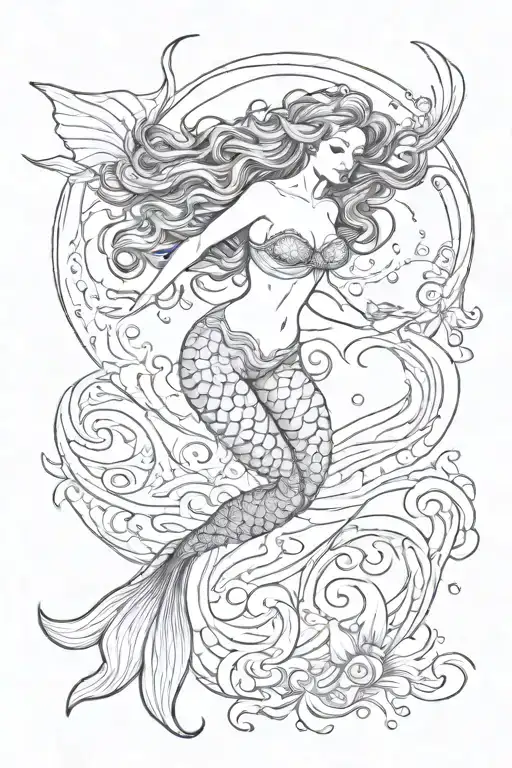 Mermaid Swimming